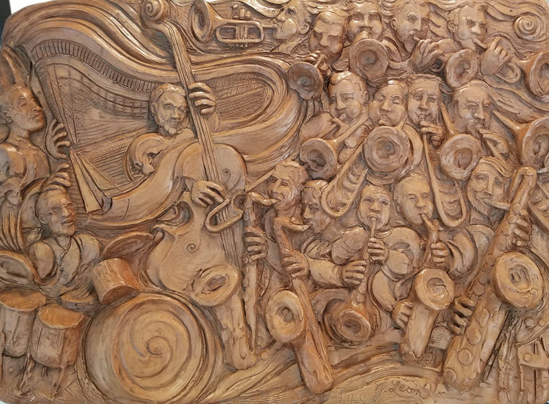 Big Band in a Small Club by John Leon, Sculptor